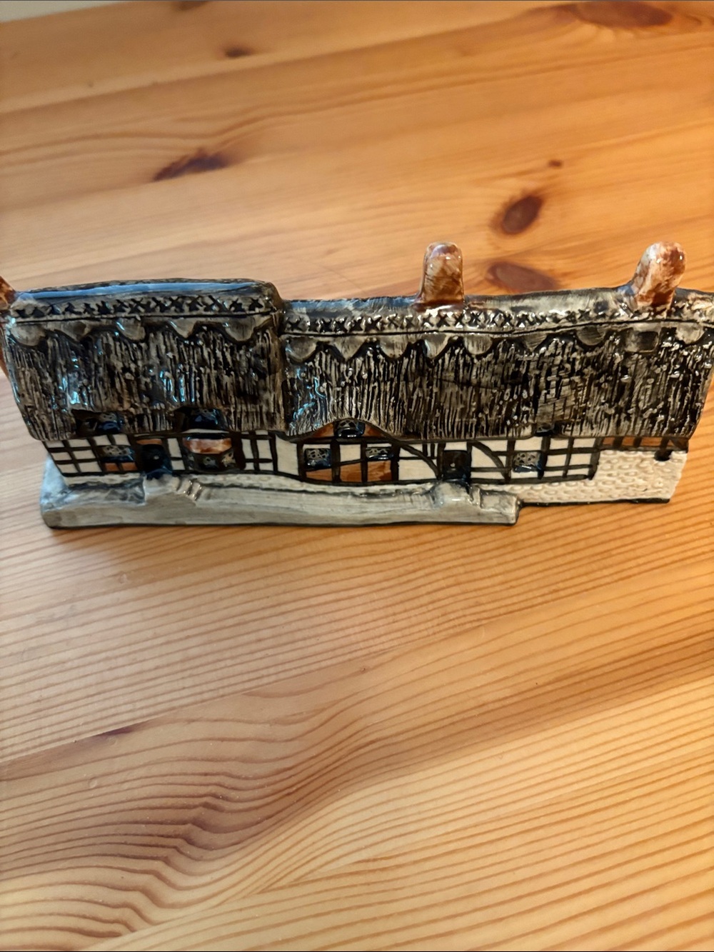 Vintage Tey Pottery Shakespeare British Miniatures Buildings, Missing Labels